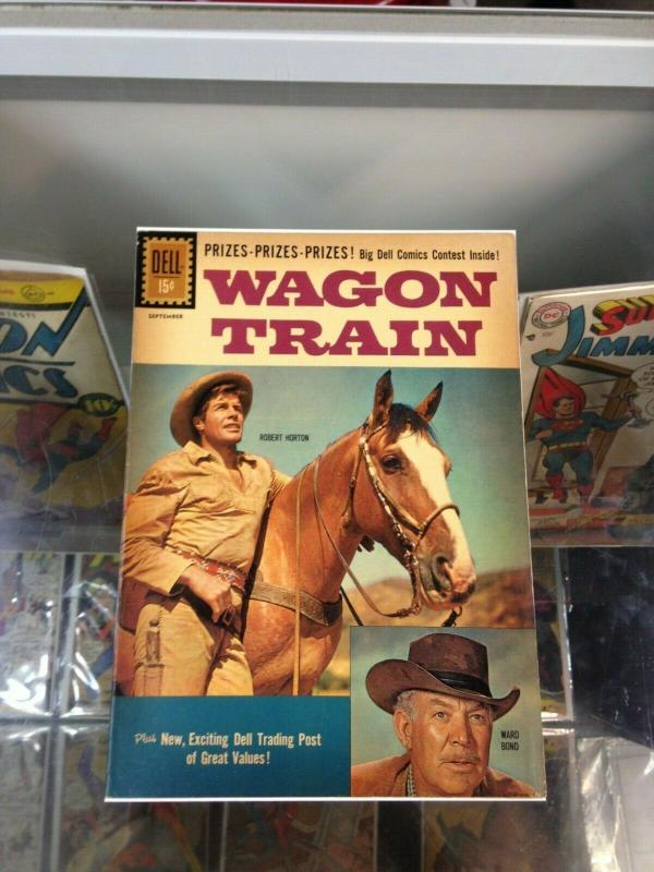 Wagon Train 10 VG/VG+  Photo Cover  (July/Sept. 1961) Dell Comics