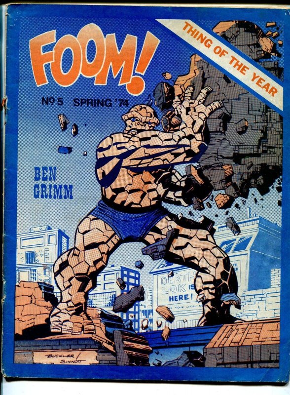 FOOM #5 1974-early Marvel Comics fanzine-Jack Kirby-Marvel's Greatest heroes-VG-