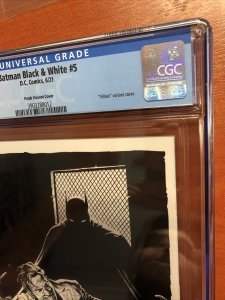 Batman Black & White #5 (2021) (CGC 9.6 WP) Frank Variant Cover