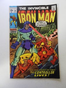 Iron Man #28 (1970) VG+ condition subscription crease
