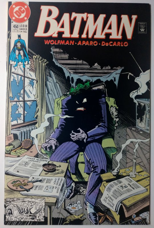 Batman #450 (9.0, 1990) 1ST APP OF CURTIS BASE
