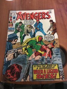 The Avengers #81 (1970) Zodiac vs Scarlet Witch and Vision! Red Wolf! FN/FN Wow!