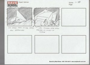 2004 LEGO BATMAN Storyboard 13-40 by Mark Simon VF 8.0 Prison Van Crash