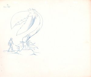 Masters of the Universe Animation Art #37 - C - Giant Plant 1980s by Ric Estrada