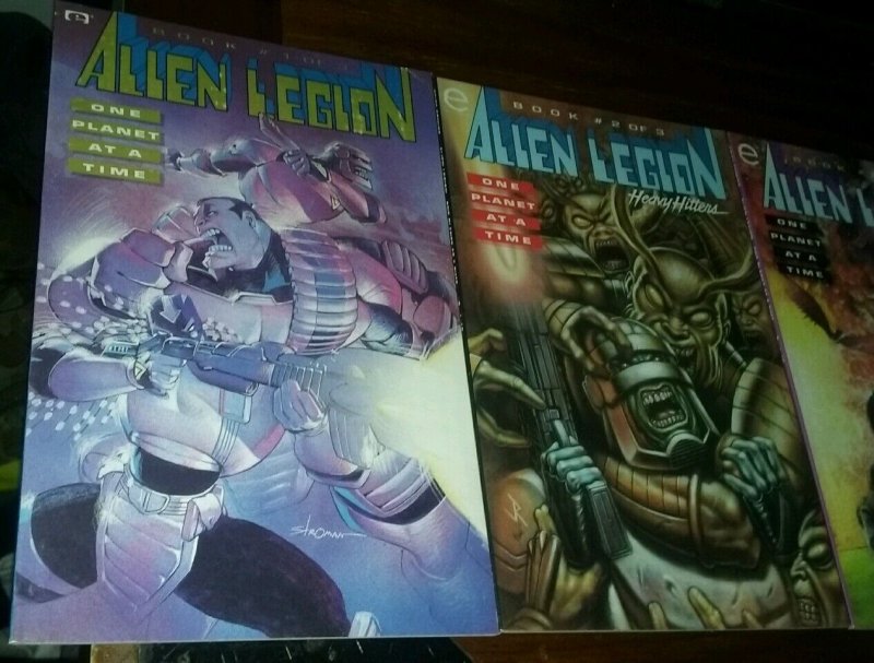 Alien Legion: One Planet at a Time #1-3 Complete Set Chuck Dixon lot run dc