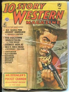 10 Story Western 2/1947-Popular-western pulp thrills-deringer feature-FR/G