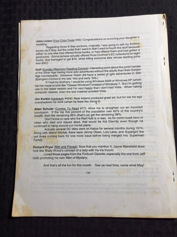 2011 TORCH Fanzine #160 VG+ 4.5 Donald Duck  / George Tuska