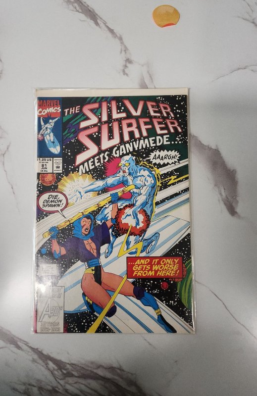 The silver surfer:  meets Ganymede