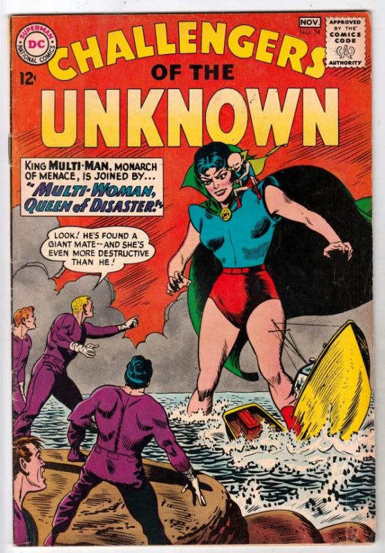 Challengers of the Unknown #34 (Nov-63) FN/VF+ High-Grade Challengers of the ...