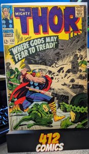 The Mighty Thor #132 - 1st cameo app. Ego the Living Planet-Combine Ship