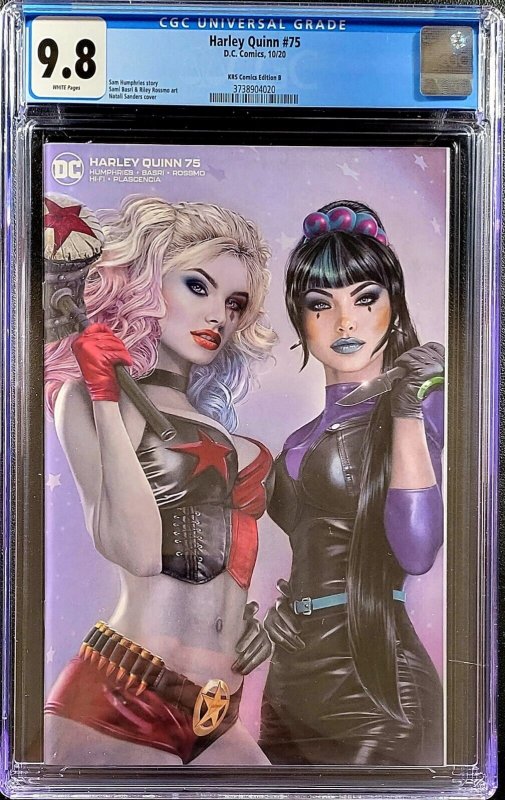 ?Harley Quinn #75 9.8 CGC minimal TRADE ? Natalie Sanders ? Punchline Batman