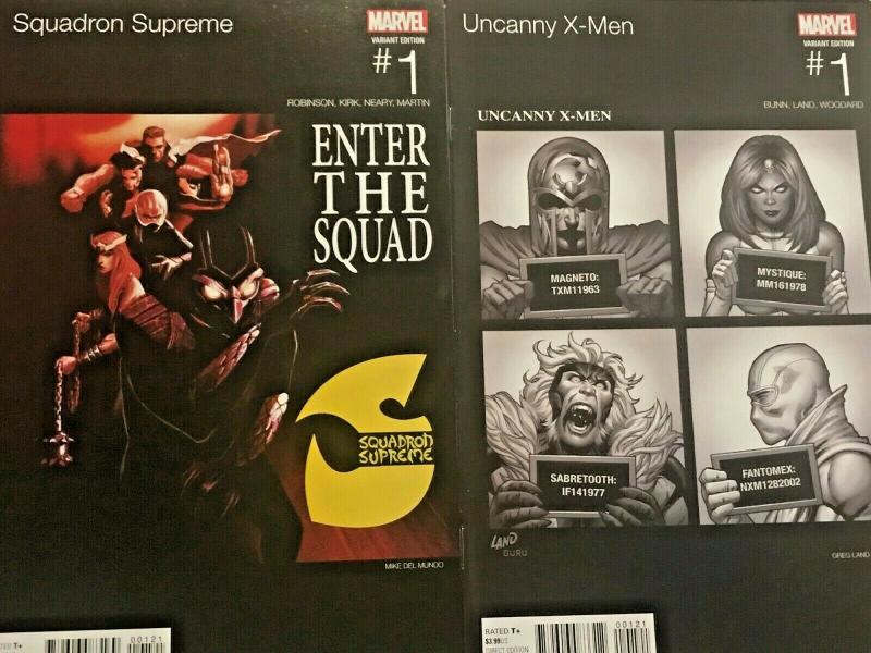 MARVEL HIP HOP VARIANT LOT OF 8 BOOKS NM 2016 INHUMANS, X-MEN, AVENGERS, 