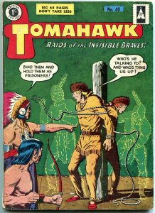 Tomahawk #40 1954- British Edition- Johnny Thunder origin G