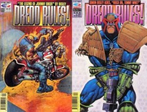 DREDD RULES (FT/Q) 11-12 'Johnny Biker' SIMON BISLEY COMICS BOOK 