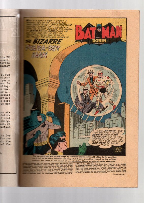 Detective Comics #300 - 1st Appearance Polka Dot Man - KEY - 1962 - (-VG)