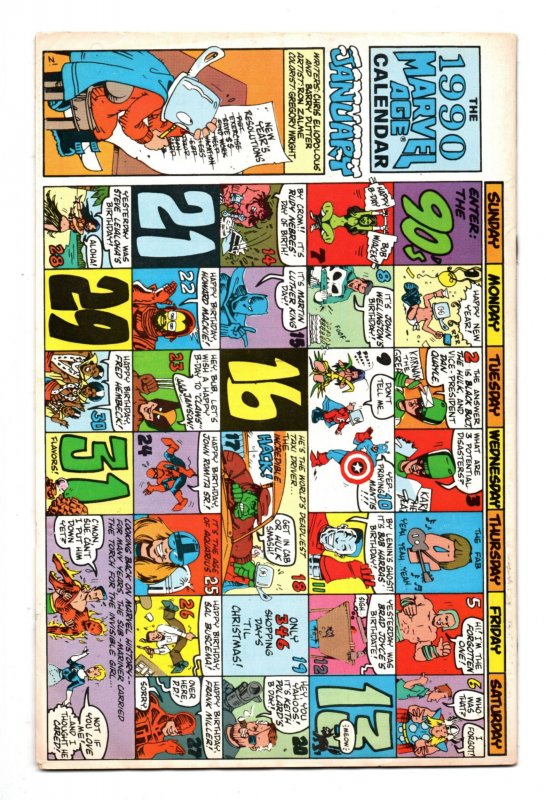 MARVEL AGE #86 (1990) JOHN BYRNE | DIRECT EDITION | COPPER AGE