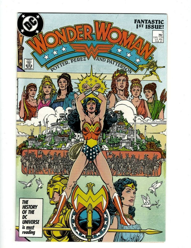 Wonder Woman # 1 NM 1st Print DC Comic Book Superman Perez Batman Flash SR1