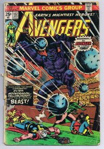 Avengers #137 ORIGINAL Vintage 1975 Marvel Comics Beast Becomes Member