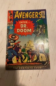The Avengers #25 (1966) 1st Dr Doom in this title Kirby /Lee