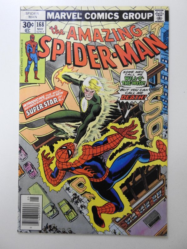 The Amazing Spider-Man #168 (1977) vs Will-O'-The Wisp! VG+ Condition!