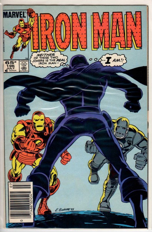 Iron Man #196 Newsstand Edition (1985) 8.5 VF+