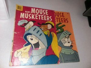 M.g.m.'s Mouse Musketeers 10 11 Tom And Jerry Silver Age Dell Comics Lot Run Set