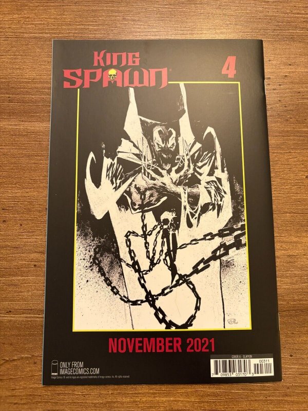 King Spawn # 3 NM 1st Print Variant Cover Image Comic Book McFarlane 10 J280