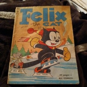 FELIX THE CAT #18 1951 DELL/KING MONTY MONK CARTOON golden age Mesmer art 52 PGS