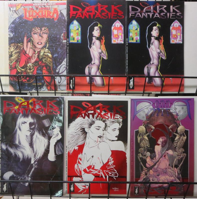 Dark Fantasies Lot feat. Donna Mia 6 Issues w. Neil Gaiman Rick Rieger ++