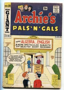 ARCHIE'S PALS 'N' GALS #23 comic book 1962-FIRST JOSIE! - DAN DECARLO
