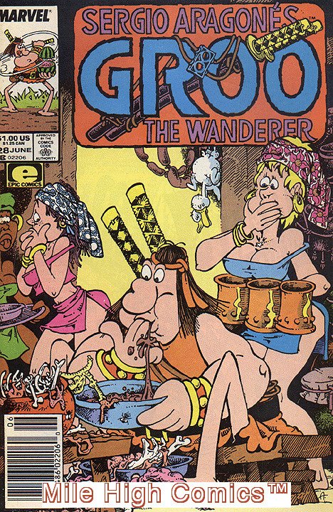 GROO THE WANDERER (1985 Series) #28 NEWSSTAND Near Mint Comics Book