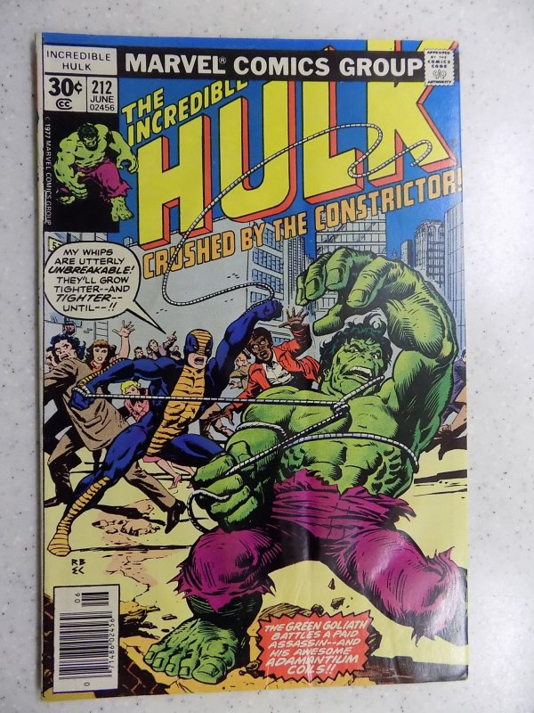 INCREDIBLE HULK # 212 MARVEL BRONZE ACTION BUSCEMA CHAN VF