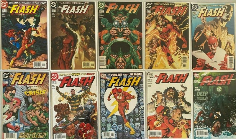 Flash comic lot 2nd series from:#209-245 19 different 8.0 VF (2004-08) 