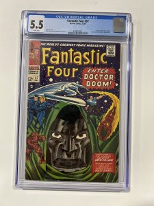 Fantastic Four 57 1966 Cgc 5.5 White pages Marvel Comics