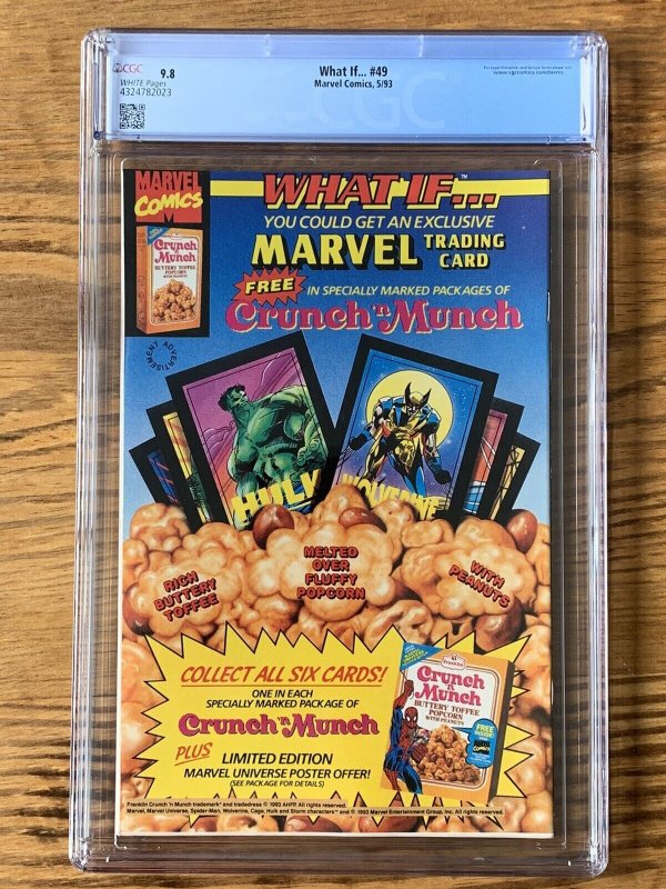 What If #49 CGC 9.8 White Pages “Silver Surfer Possessed the Infinity Gauntlet