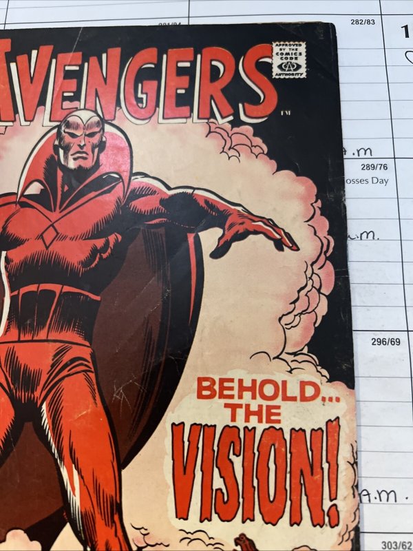 Avengers #57 1st App The Vision 2nd Ultron Buscema Thomas Marvel 1968
