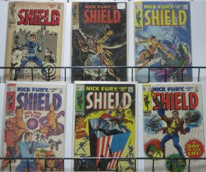 NICK FURY, AGENT OF SHIELD Silver Age reader's collection!#4,6,11-14! Average VG