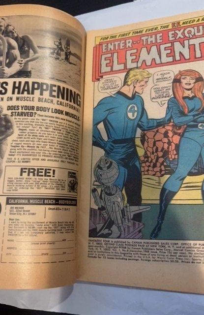 Fantastic Four #81 (1968) the exquisite elemental - crystal from inhumans
