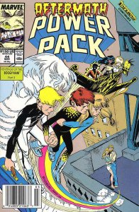 Power Pack #44 (Newsstand) VF ; Marvel | X-Men's Inferno tie-in