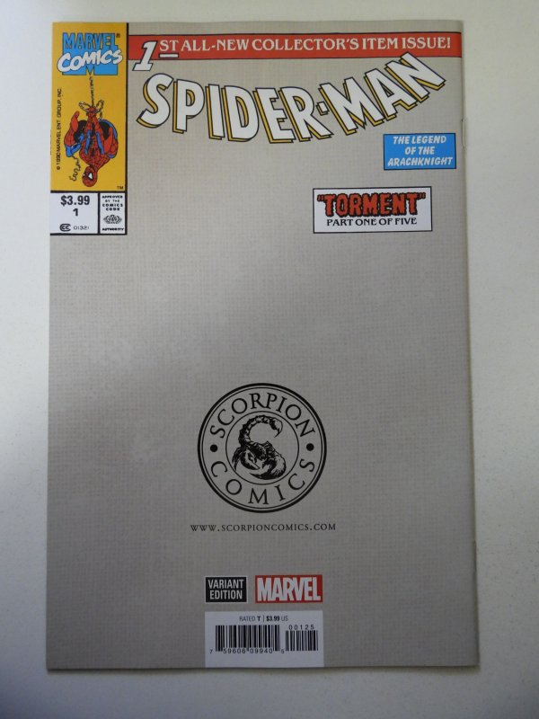 Spider-Man #1 Virgin Reverse Variant by Clayton Crain LDT 800 W/ COA VF/NM Cond