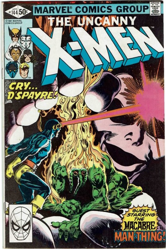 Uncanny X-Men #144 Chris Claremont Man-Thing NM-