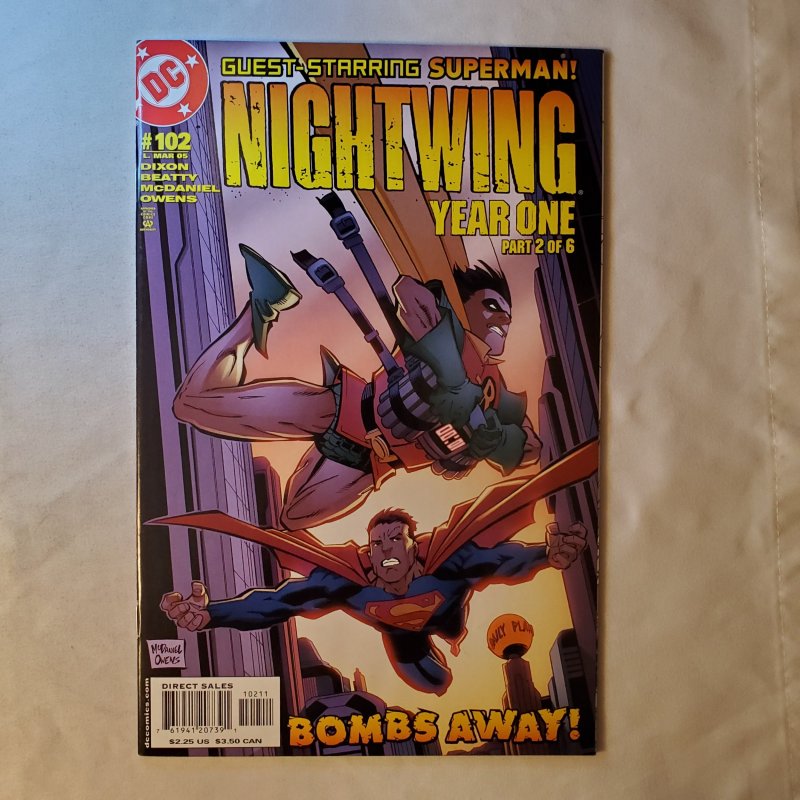 Nightwing 102 Very Fine+ Cover by Scott McDaniel