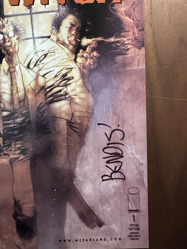 Sam and Twitch #1 VF- Brian Michael Bendis Signed No/COA (Image 1999)