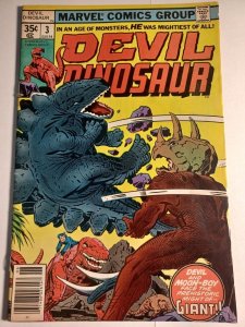 Devil Dinosaur #3 FN- 1978 Marvel Comics c219