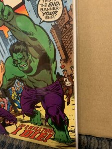 1970 THE INCREDIBLE HULK Comic #130 Silver Age, Marvel (C346)