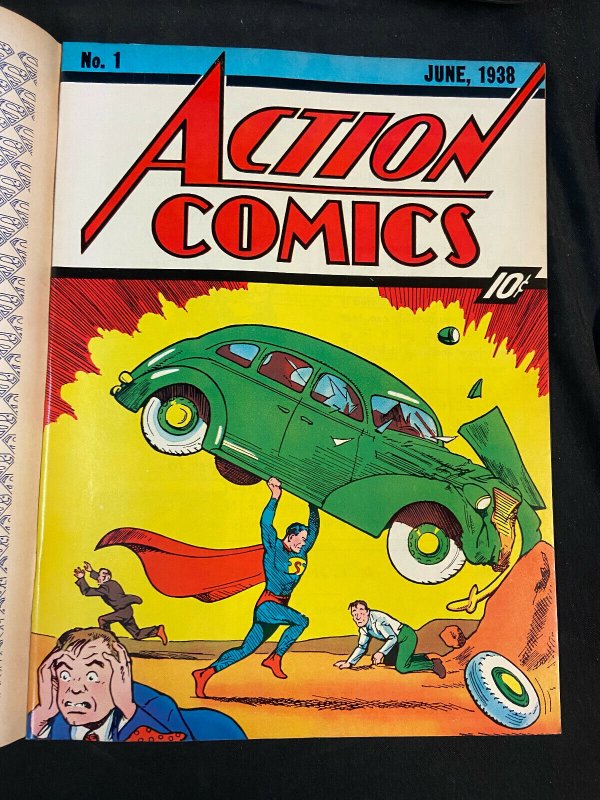 DC TREASURY FAMOUS 1ST EDITION ACTION COMICS #1 REPRINTS 1ST SUPERMAN  VF