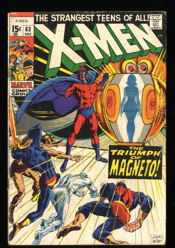 X-Men #63 VG 4.0 1st Lorelei! Marvel Comics