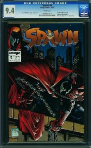 Spawn #5 (1992) CGC 9.4 NM
