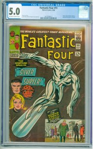 Fantastic Four #50 (1966) CGC 5.0! OWW Pages!