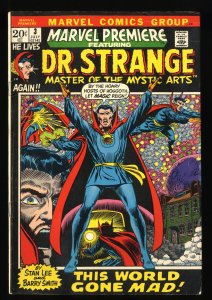 Marvel Premiere #3 VG 4.0 1st Doctor Dr. Strange in title!